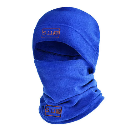 Tactical Fleece Hat & Scarf Set — Thermal Winter Balaclava Face Mask Neck Protector for Sports & Cycling