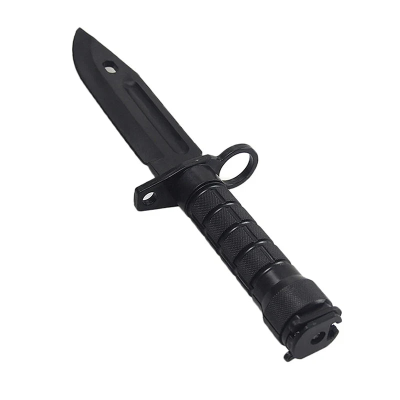 Rubber Training Knife with Sheath - Flexible Soft Plastic Dagger Prop for Halloween, Martial Arts & Costume Use