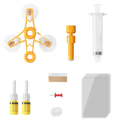 Windshield Crack Repair Kit - DIY Window Mobile Screen Cure Glue, Car Glass Scratch Crack Repair Accessories, Clean and Neat