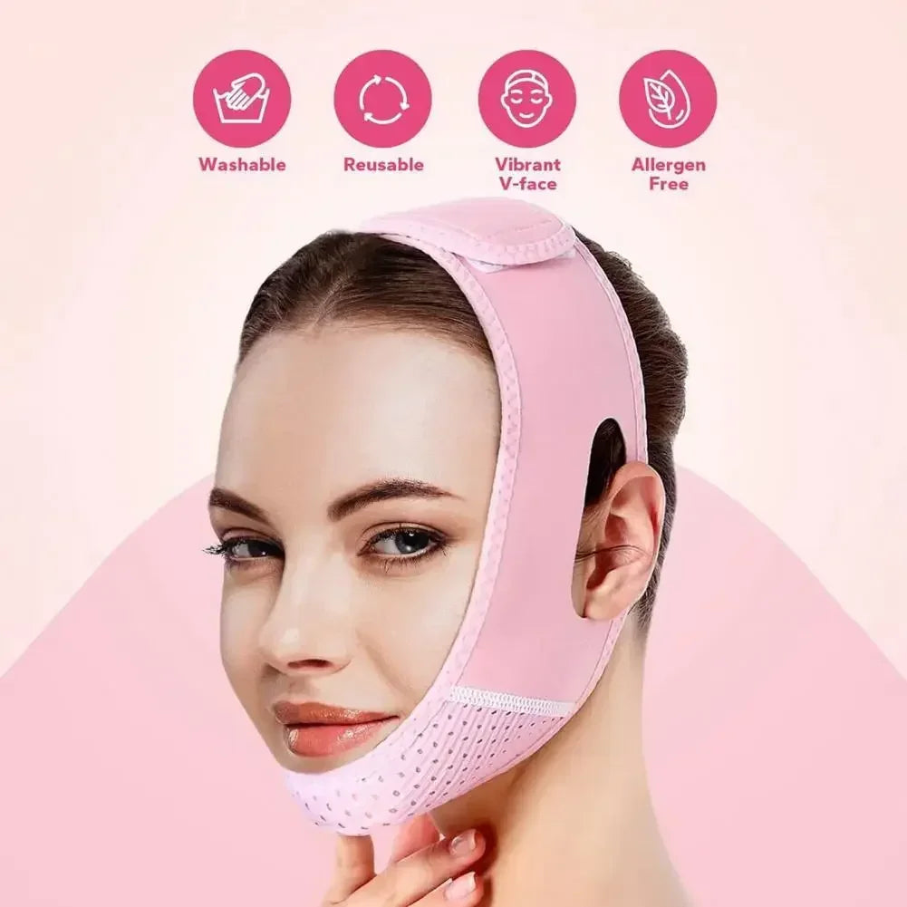 Women’s V-Line Face Slimming Band – Chin & Cheek Lift Face Lifting Bandage for Facial Massage & Skin Care
