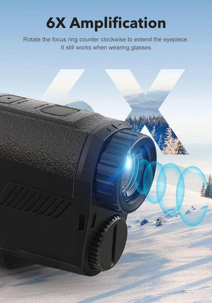 ARTBULL 1000m Golf Rangefinder – 650m Telescope with Flag-Lock, Slope, Pin Laser Distance Meter for Hunting & Outdoor Activities