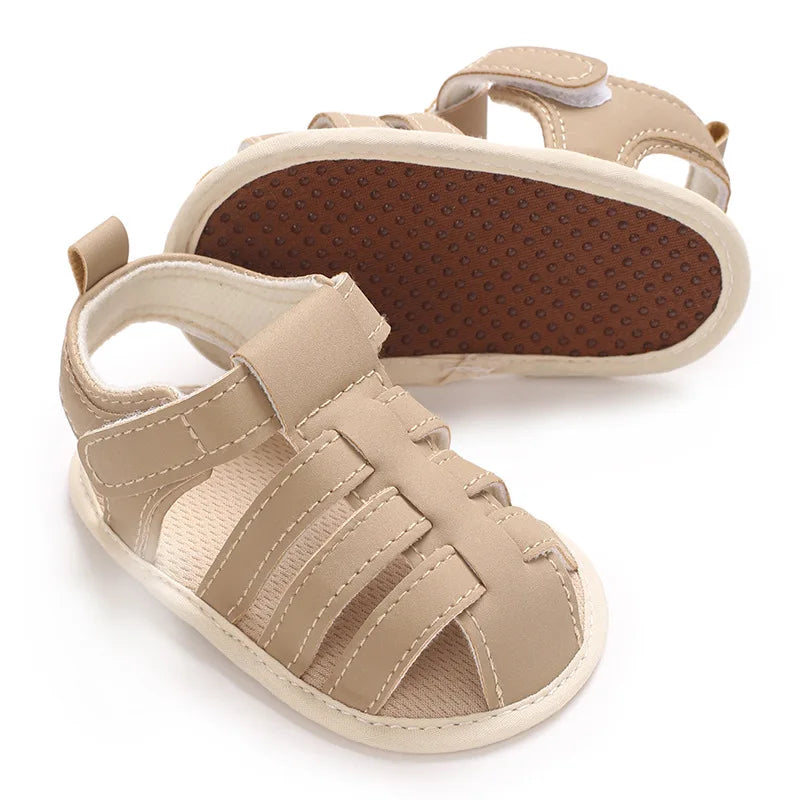 Infant Boy Pre-Walker Sandals - Breathable Soft Sole Casual Walking Shoes for 0–1 Year