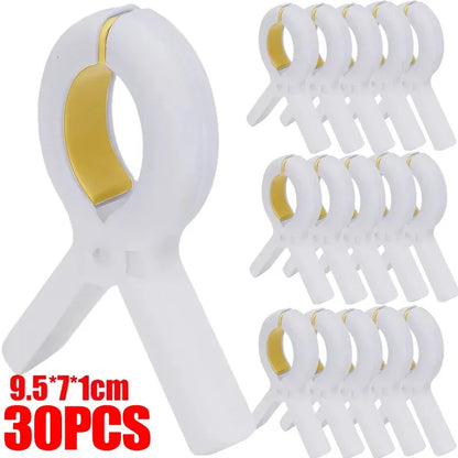 Heavy Duty Plastic Clothes Pins - Windproof Laundry Clips for Towels, Blankets, Coats & Quilts