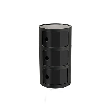 Nordic Round Bedside Table – Mini 2/3/4/5 Layer Cute Storage Cabinet, Creative Living Room & Bedroom Furniture