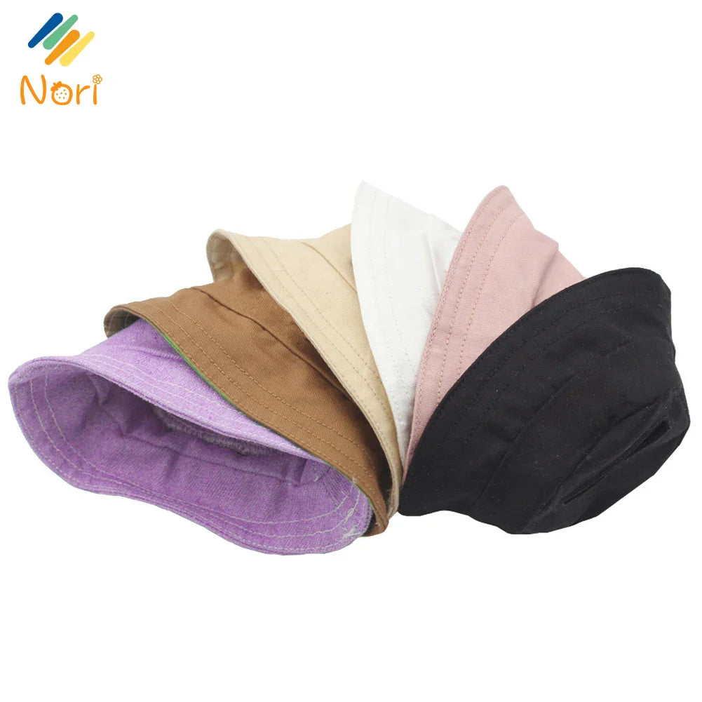 Solid Color Fisherman Hat for 17cm Labubu Doll – Cotton Doll Accessories (Hat Only, No Doll Included) | Cute Collectible Outfit Accessory