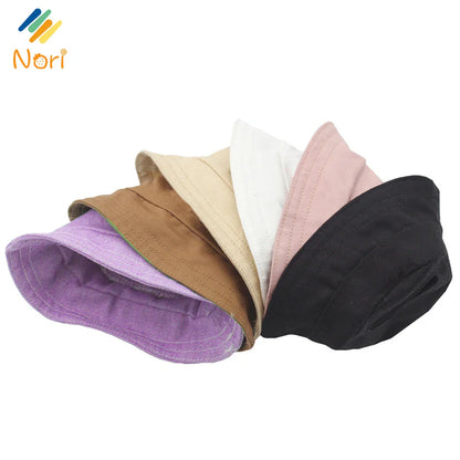 Solid Color Fisherman Hat for 17cm Labubu Doll – Cotton Doll Accessories (Hat Only, No Doll Included) | Cute Collectible Outfit Accessory