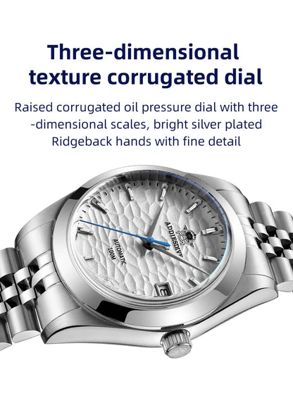 ADDIESDIVE 2024 Luxury Couple Watches – Sapphire Crystal Automatic Mechanical NH35A Steel Wristwatch for Men & Women Gift