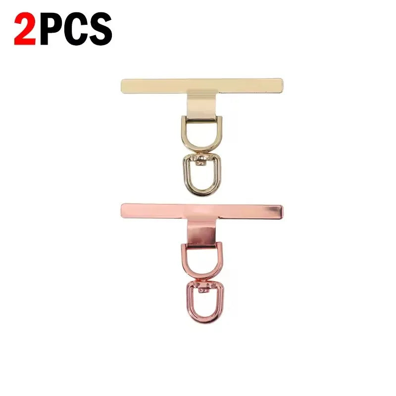 Upgraded 360° Rotatable Metal Phone Tether Tab Clip – Stainless Steel Cellphone Lanyard Patch Safety Connector (1–4 Pcs)