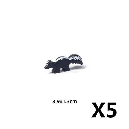 MOC Animal Scene Building Blocks – Zoo & Wildlife DIY Toy Bricks with Ducks, Cats, Dogs, Penguins, Eagles, Wolves, Bears, Deer, Sharks, Snakes, Mice, Sheep (K055)