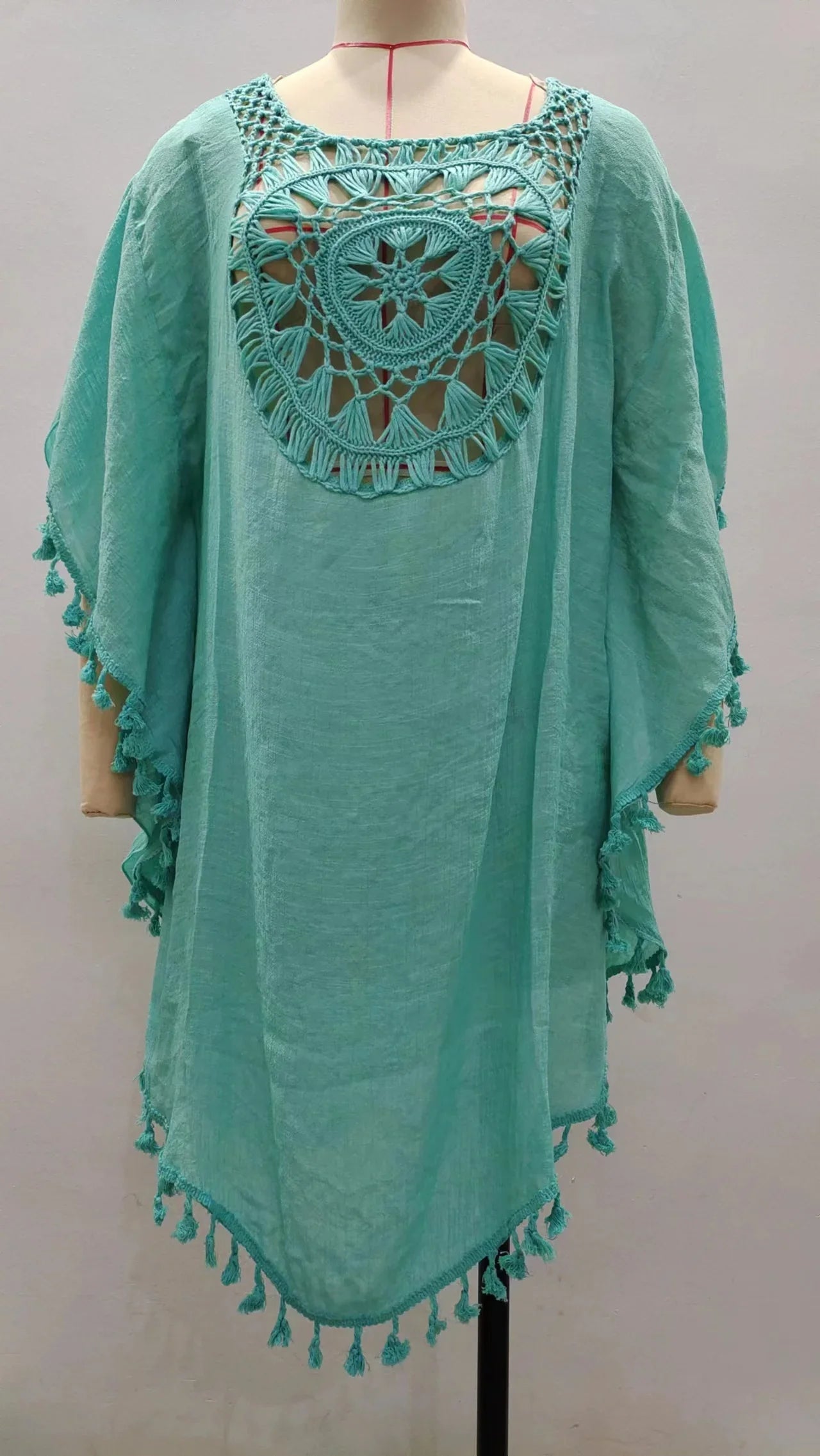 Women’s Crochet Bikini Cover Up Dress – Sexy Summer Beachwear Swimsuit Shirt Cover-Up