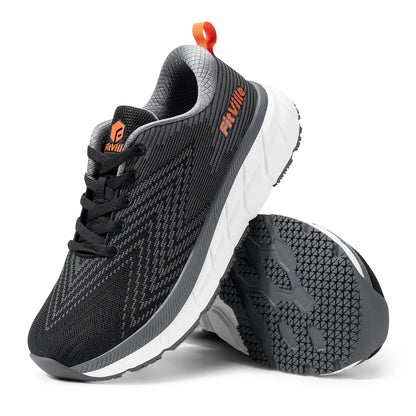 FitVille Men’s Wide Toe Box Running Shoes – Cushioned, Non-Slip, Lightweight & Breathable Extra Wide Width Sneakers