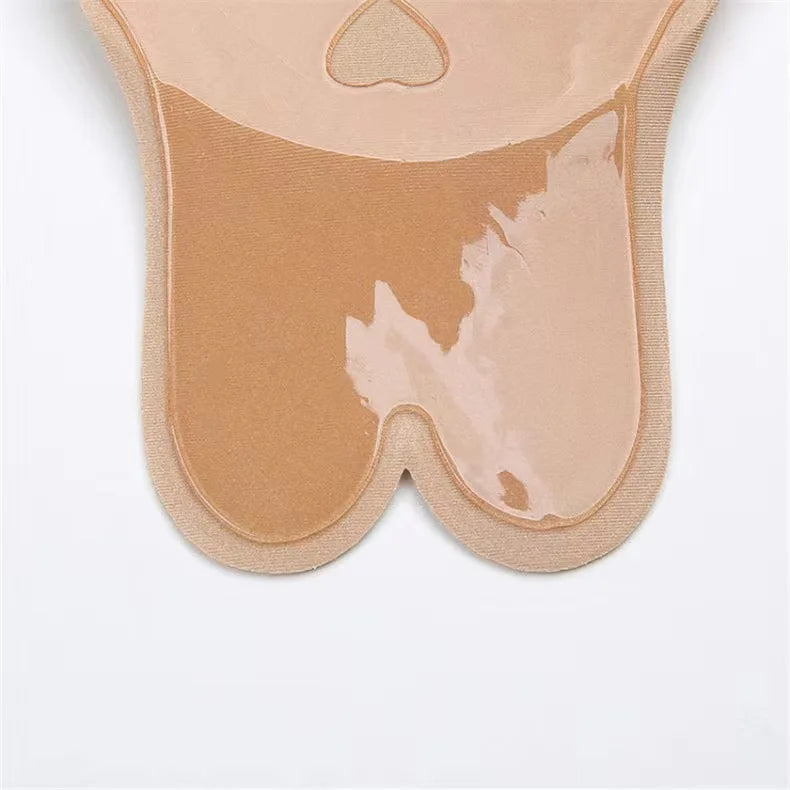 Women's Silicone Breast Lifting Stickers: Push-Up Invisible Chest Strapless Rabbit Lift Tape - Nipple Cover Bra Pads for Lift and Support