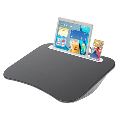 MUMUCC Multifunctional Laptop Desk with Cushion – Foam-Filled Small Pillow Table with Large Hard Mouse Pad