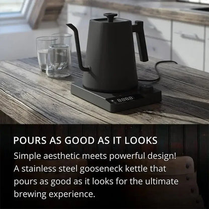 1200W Gooseneck Electric Kettle with Temperature Control - Coffee & Tea Brewing Pot (110V/220V)