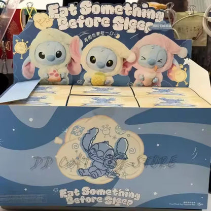 Miniso Disney Stitch Blind Box — “Eat Something Before Sleep” Vinyl Plush Doll Pendant, Surprise Gift Toy