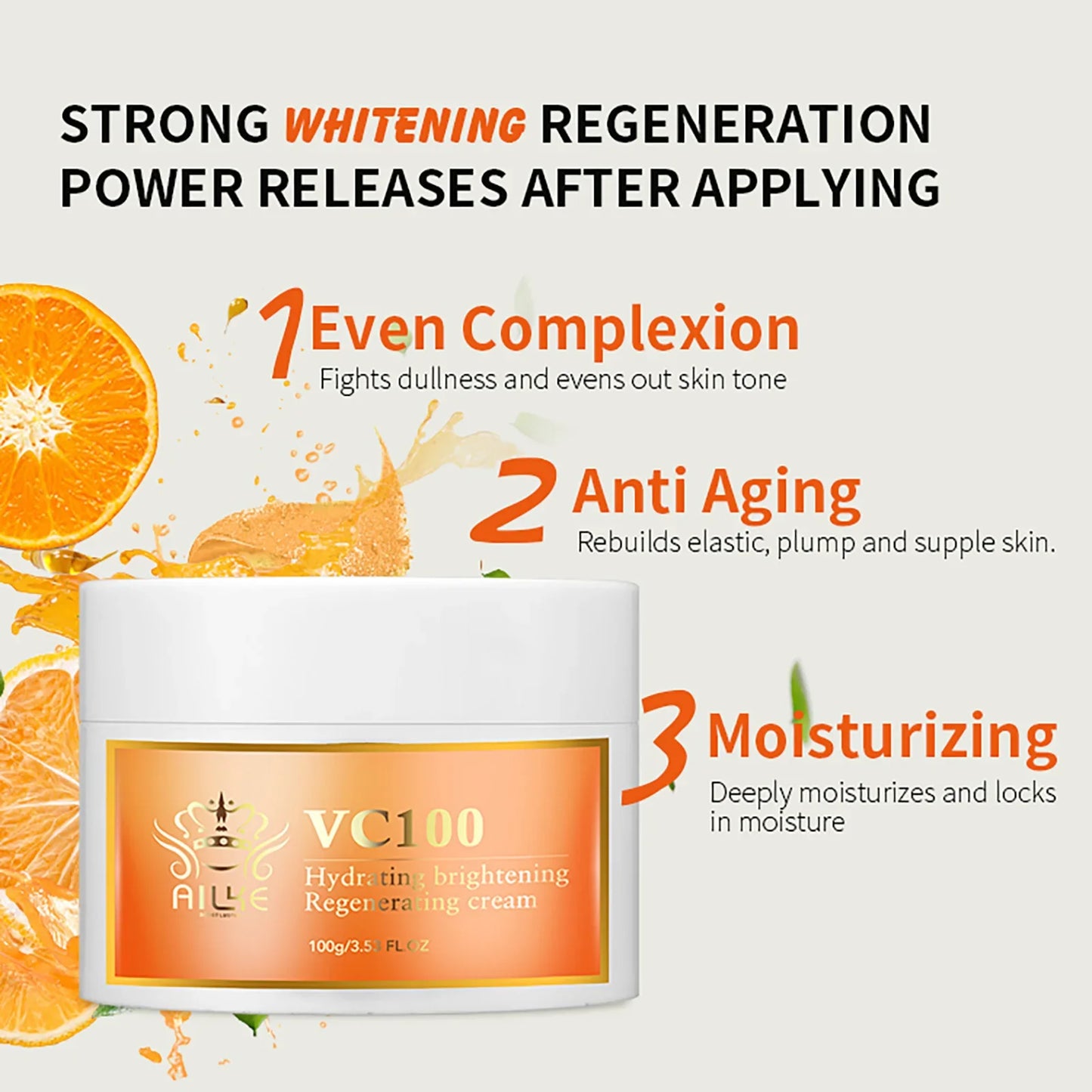 AILKE Whitening & Anti-Aging Kit – Vitamin C Moisturizing Skincare Set