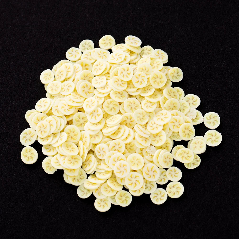 1000PCS Polymer Clay Fruit Slices – Resin DIY Craft Supplies for Jewelry, Epoxy, Silicone Mold & Cellphone Decoration