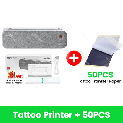 Peripage A40 Thermal Printer – Wireless Bluetooth & USB Mobile Printing Machine for Text, PDF, Tattoo Transfers