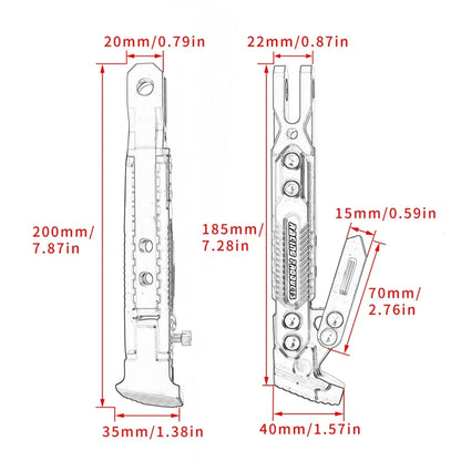 Metal Motorcycle Side Kickstand - Heavy Duty Foot Bracket Parking Stand for Stable Motorbike Support