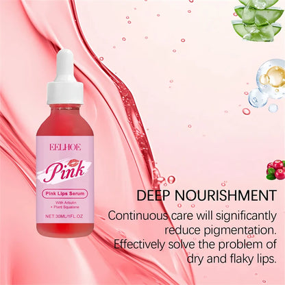 Instant Lip Plumping Serum - Nourishing Moisturizing Anti-Wrinkle Lip Gloss for Fuller Sexy Lips