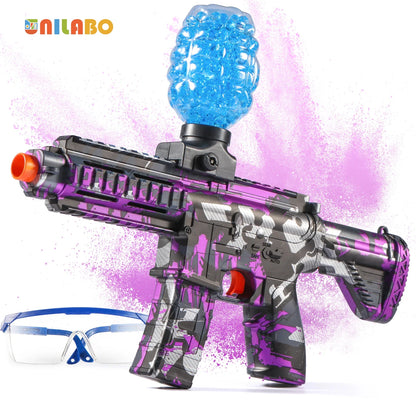 M416 Electric Ball Blaster Toy Gun – High-Speed Metallic Finish, Rechargeable, Halloween & Thanksgiving Gift (Bullets Not Included)