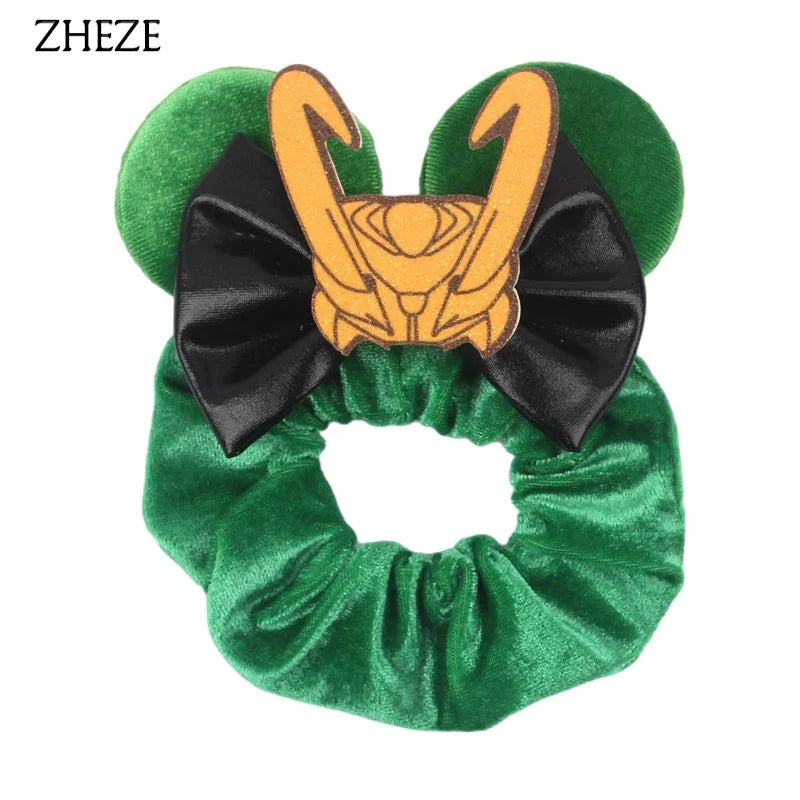 Velvet Mouse Scrunchies - Cute Elastic Ponytail Holders & Hair Accessories for Girls