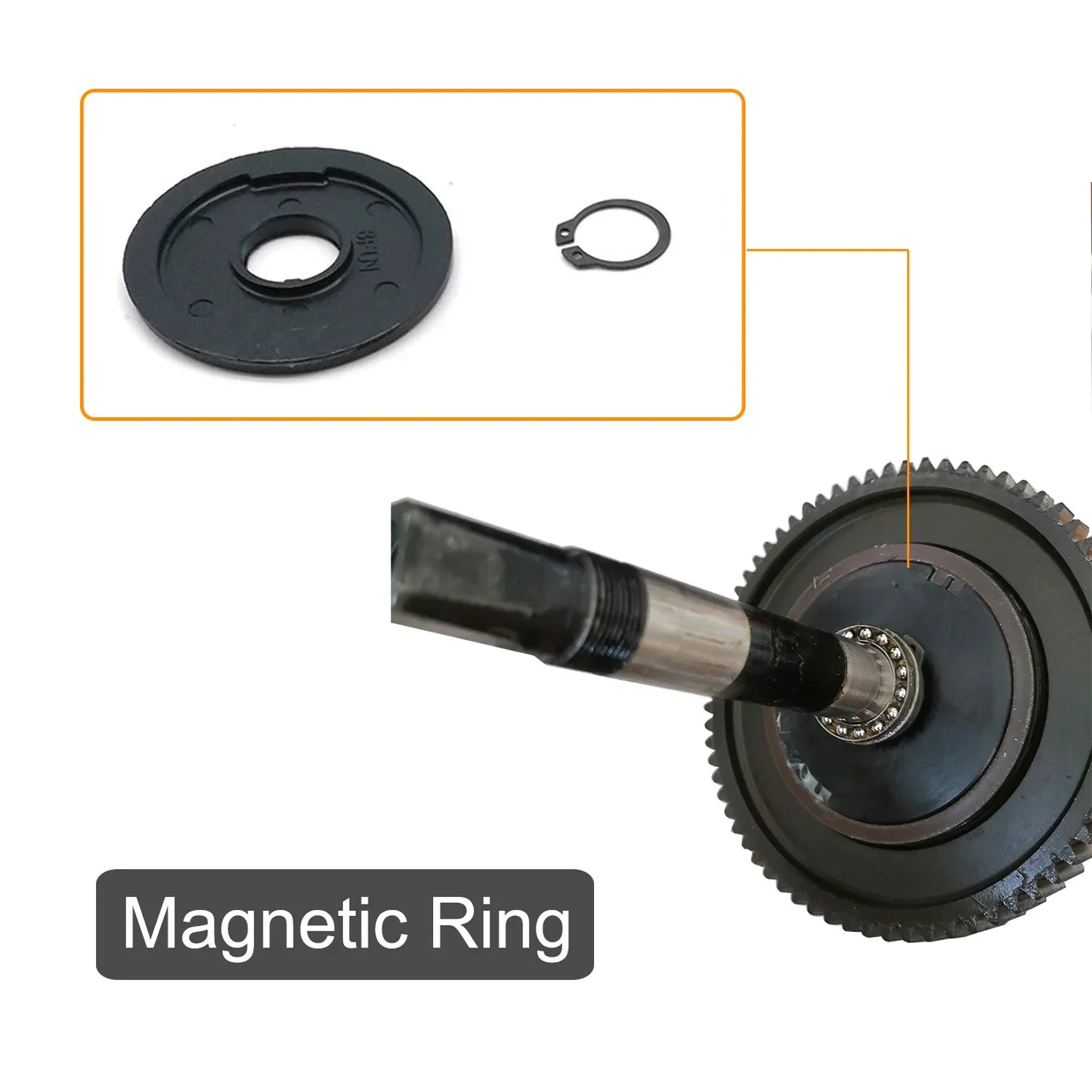 BAFANG Mid-Drive Motor Repair Kit – Nylon Gear, Power Sensor, Oil Seal & Waterproof Gasket Replacement Parts
