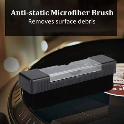 Vinyl Record Cleaning Kit — Anti-Static Brush & Cleaner for Turntables and Gramophones