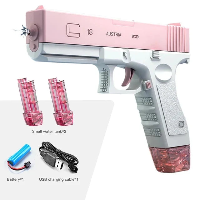 Summer Hot-Selling Electric Water Gun – Space Sci-Fi Design Water Toy for Kids, Fun Water Bat for Outdoor Play