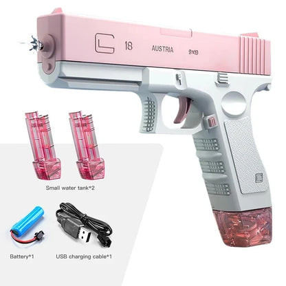 Summer Hot-Selling Electric Water Gun – Space Sci-Fi Design Water Toy for Kids, Fun Water Bat for Outdoor Play