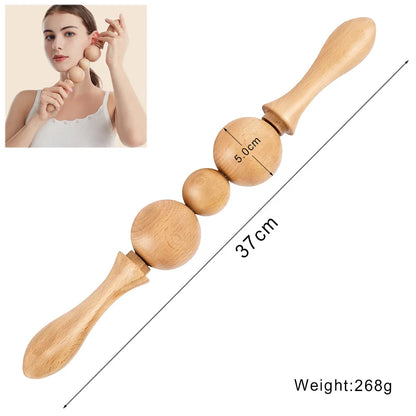 Wooden Lymphatic Drainage & Anti-Cellulite Massage Tools – Gua Sha for Body Shaping & Sore Muscle Relief