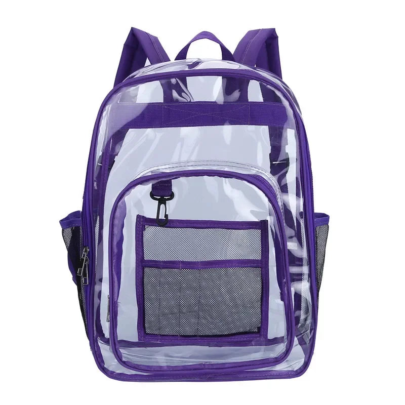 Transparent Shoulder Bag | Unisex Large Capacity Waterproof Multifunctional Backpack for Men & Women