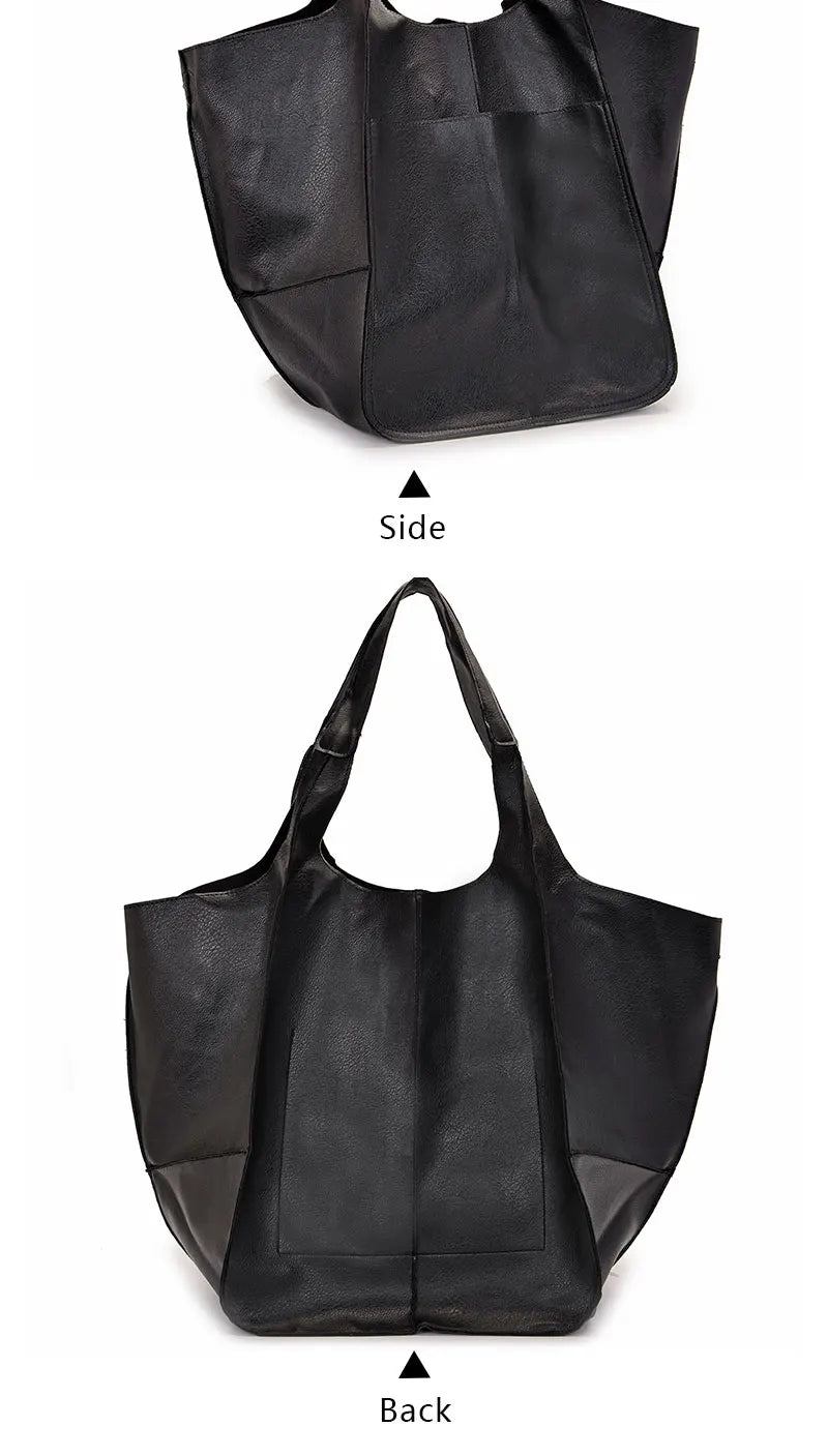 Rretro Handmade Large Beach Tote Bag – High Capacity Zipper Shoulder Handbag for Ladies