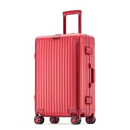 Aluminum Magnesium Alloy Rolling Suitcase – Designer Carry-On & Cabin Luggage, 20/28/30 Inch Trolley Case