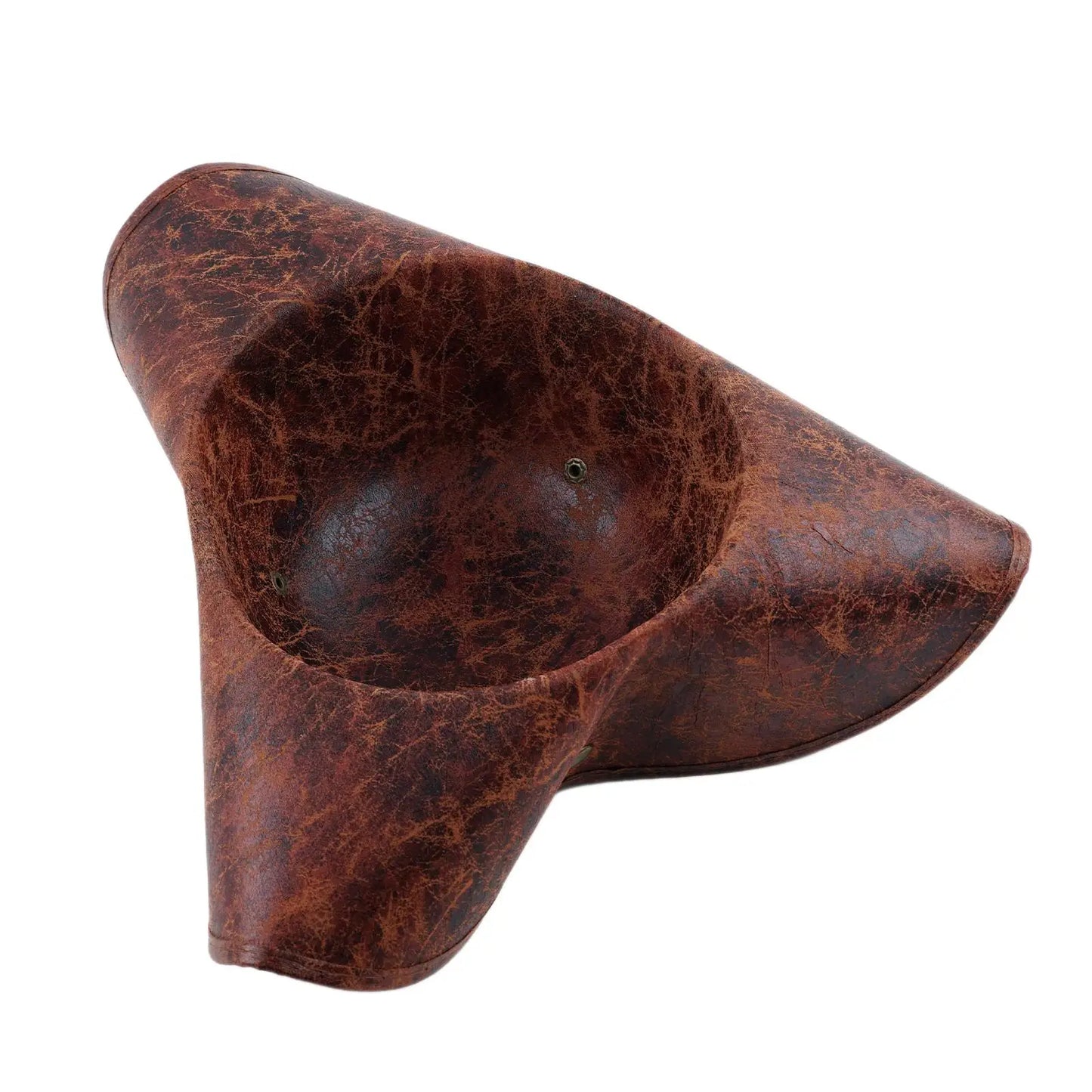 Brown Faux Leather Triangle Pirate Hat – Adult Cosplay Costume Accessory