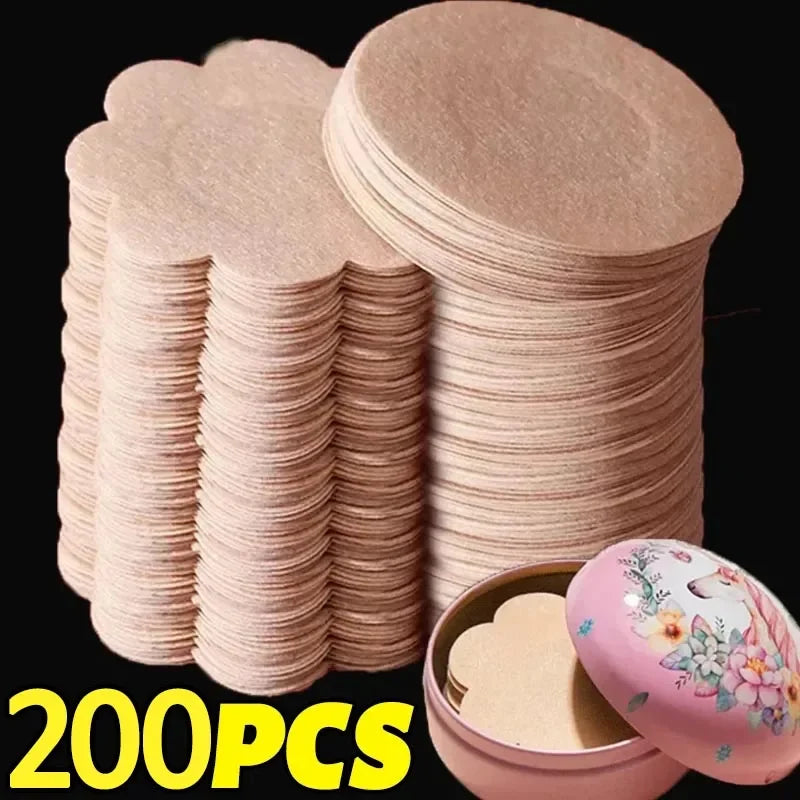 10-200PCS Women’s Nipple Cover Stickers – Invisible Self-Adhesive Disposable Bra Pasties & Chest Lift Tape
