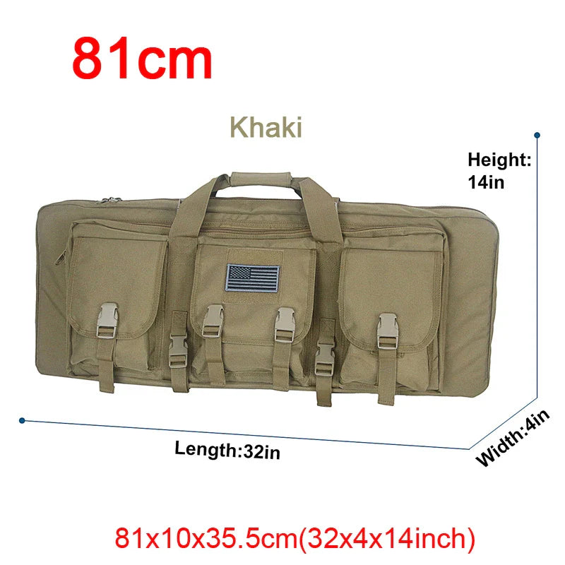 LQARMY Tactical Double Rifle Case – Molle Backpack Gun Holster for Hunting, Sniper & Airsoft (32/38/42/48 inch)