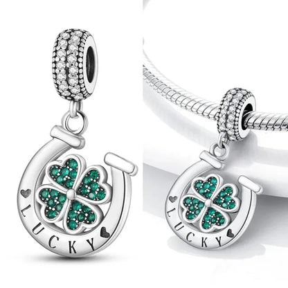 Chameleon Luminous Firefly & Butterfly Silver-Plated Charms - 925 Silver for DIY Bracelet Jewelry Making