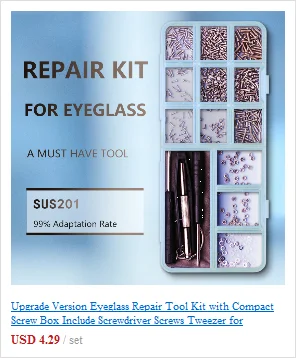 Eyeglass & Sunglass Repair Kit | Mini Screwdriver, Screws, Nuts, Nose Pads & Optical Tool Set