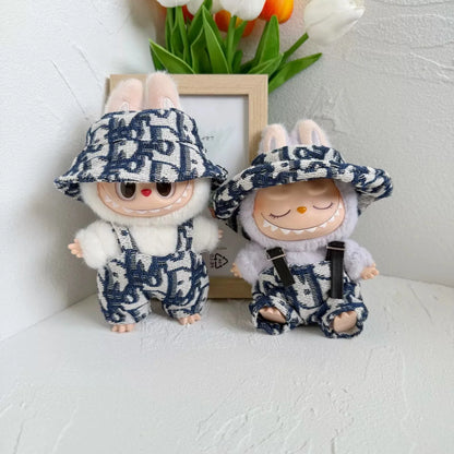 17cm Mini Plush Doll Clothes Outfit – V1 V2 V3 Labubu Strap Skirt Accessories for Kids Gifts