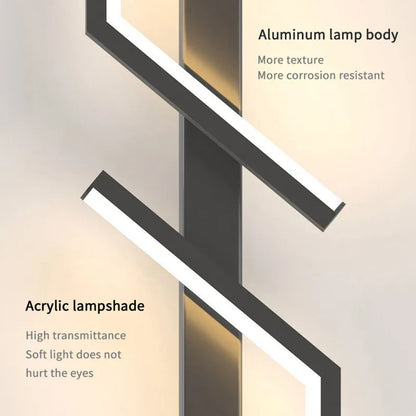 Modern Strip LED Wall Lamp - Minimalist Bedside Sconce for Bedroom, Living Room & TV Sofa Background Lighting