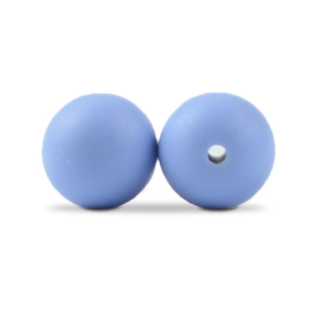 LOFCA Silicone Round Beads 20pcs - 9/12/15mm DIY Jewelry Making Beads for Bracelets, Keychains & Necklaces