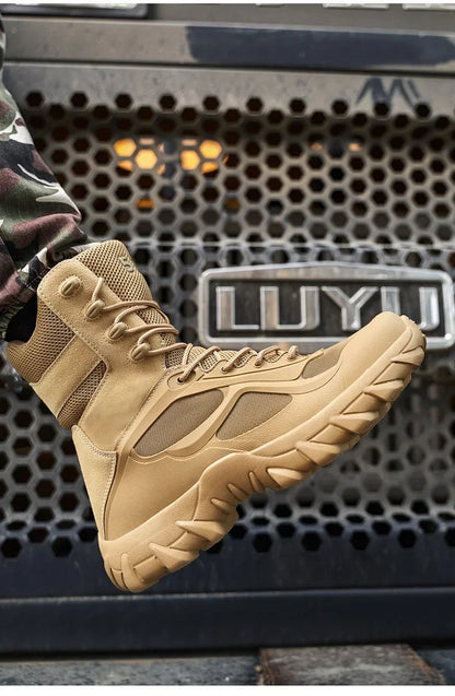 Men's Tactical Boots - Lightweight Autumn Special Forces Field Boots, Non-Slip Outdoor Shoes for Men (Zapatillas Hombre)