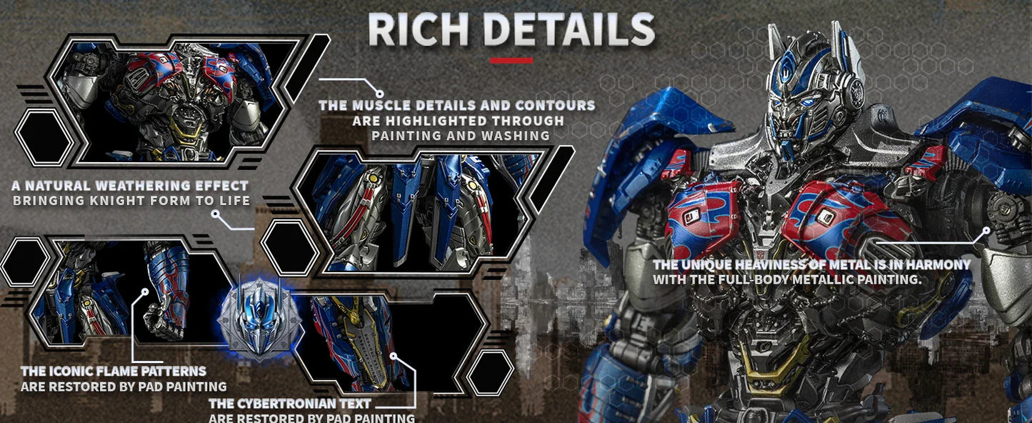 YOLOPARK Transformers Model – The Last Knight AMK PRO 20cm Optimus Prime Action Figure Toy for Boys & Men