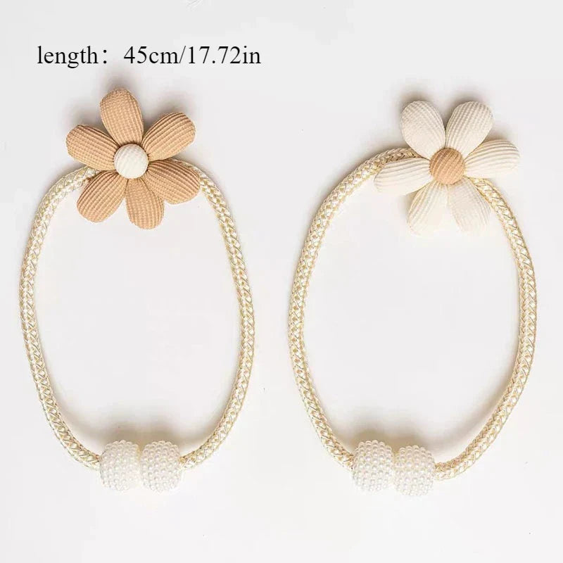 Modern Flower Curtain Ties – Creative Rope Tiebacks for Bedroom & Living Room, Home Curtain Decoration, Perfect Gift