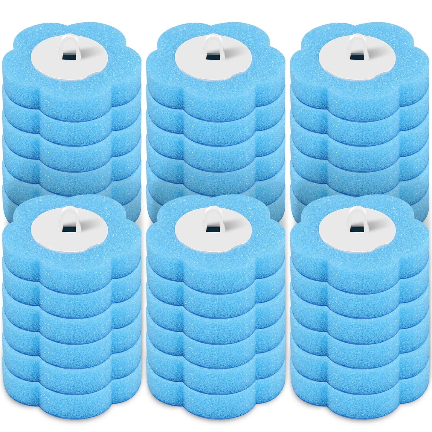 Disposable Toilet Brush Kit - Long Handle Bathroom Cleaner with Replacement Heads & Auto Lid Opening