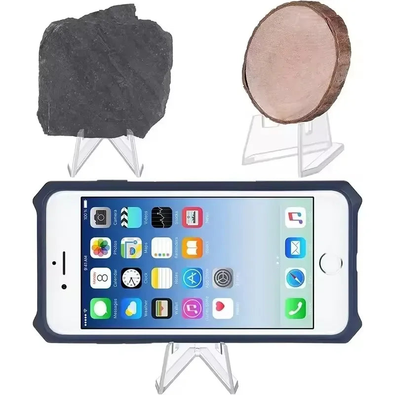 Clear Acrylic Coin & Card Display Stand – 1-30PCS Mini Easel Holder for Trading Cards, KPOP Idol Cards & Collectible Organizer Stand