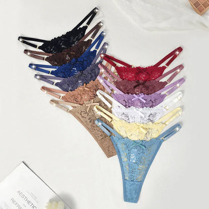 12-Pack Women’s Low Rise G-String Thongs — Sexy Breathable Comfortable Panties