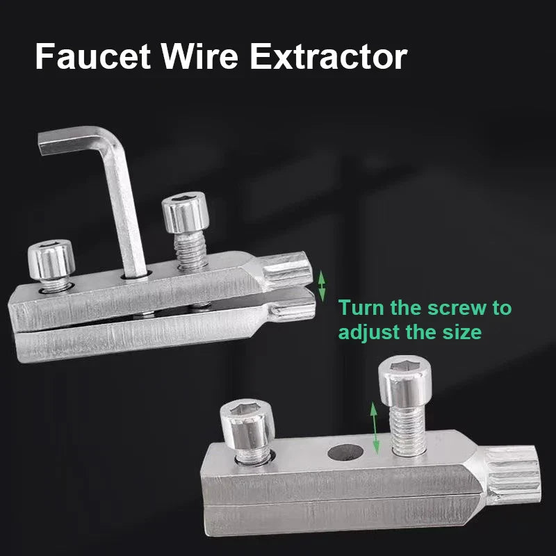Broken Wire & Bolt Extractor Tool – Tap, Screw, and Plumbing Repair for 4/6 Point Bolts