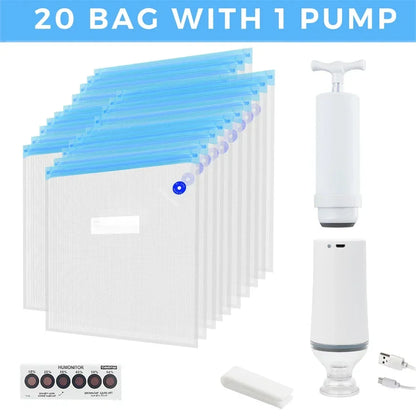30-Pack Filament Storage Vacuum Bags for 3D Printer PLA/ABS/TPU - Humidity Resistant Dryer for Safekeeping